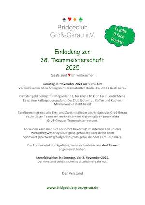Einladung